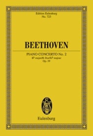 Beethoven: Concerto No. 2 Bb major Opus 19 (Study Score) published by Eulenburg